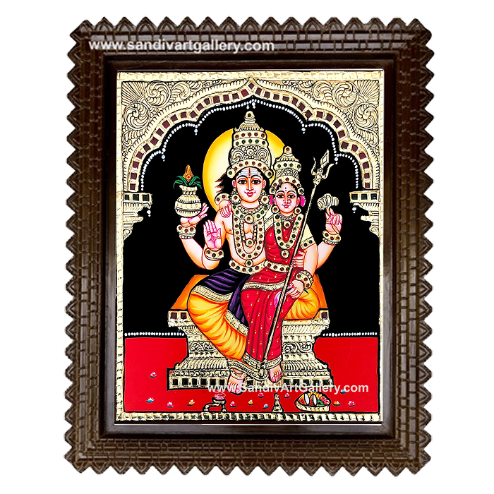 Swarna Akarshana Bhairavar Tanjore Painting