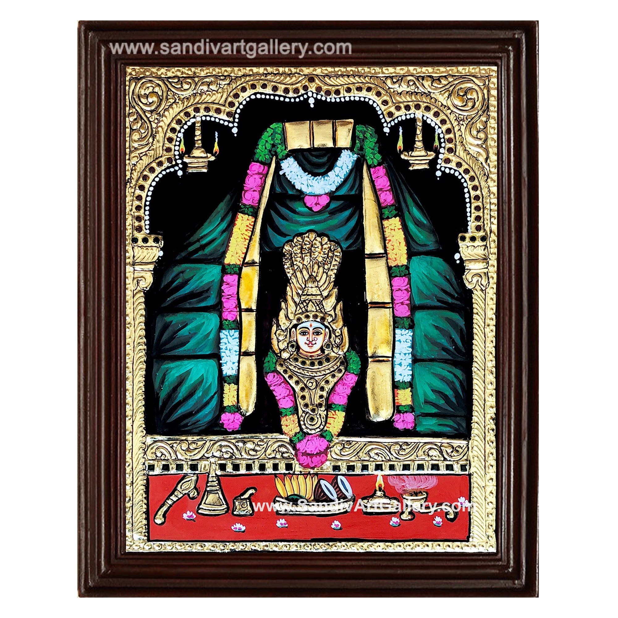 Aliya Ilangai Amman Tanjore Painting
