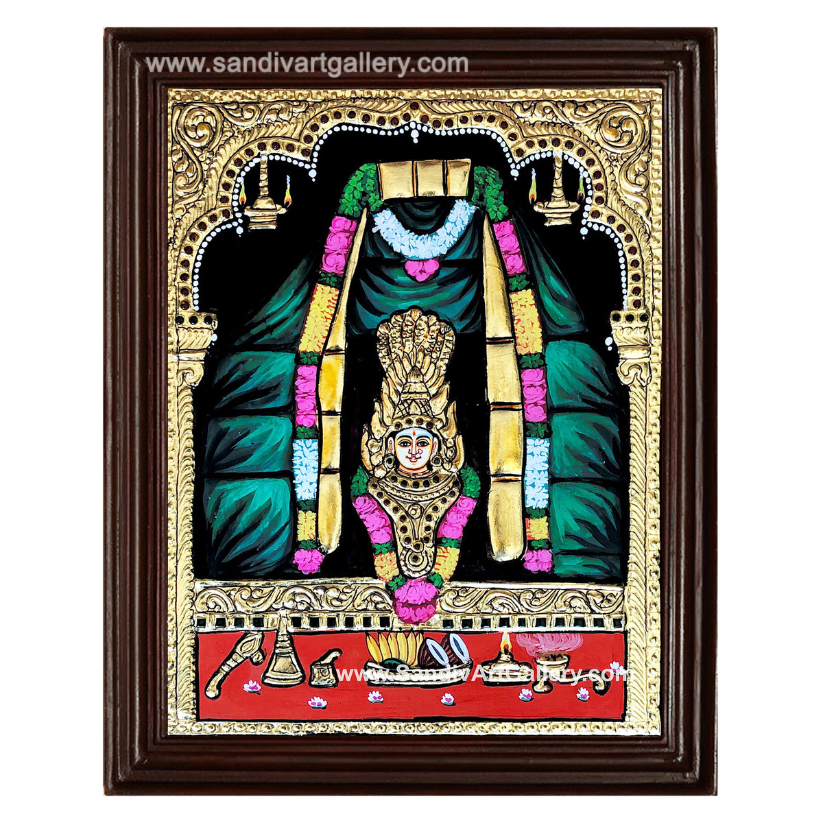 Aliya Ilangai Amman Tanjore Painting
