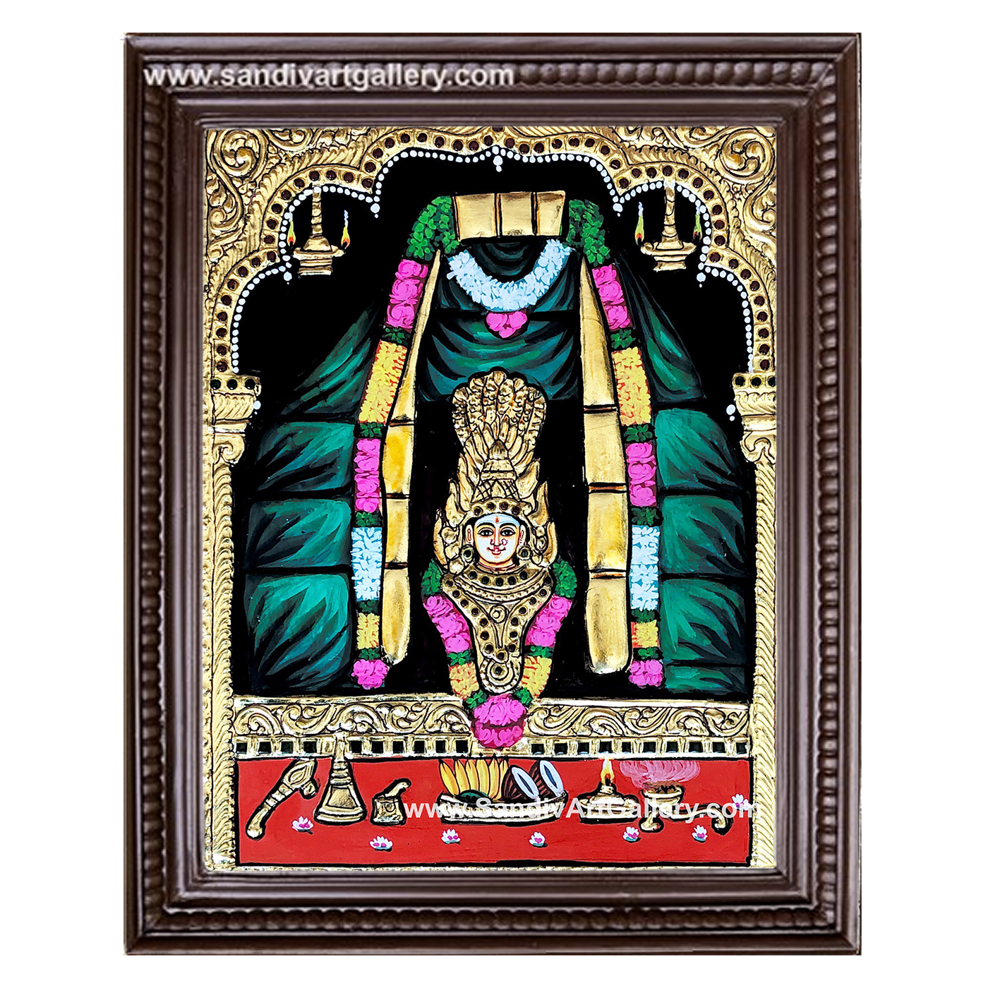 Aliya Ilangai Amman Tanjore Painting