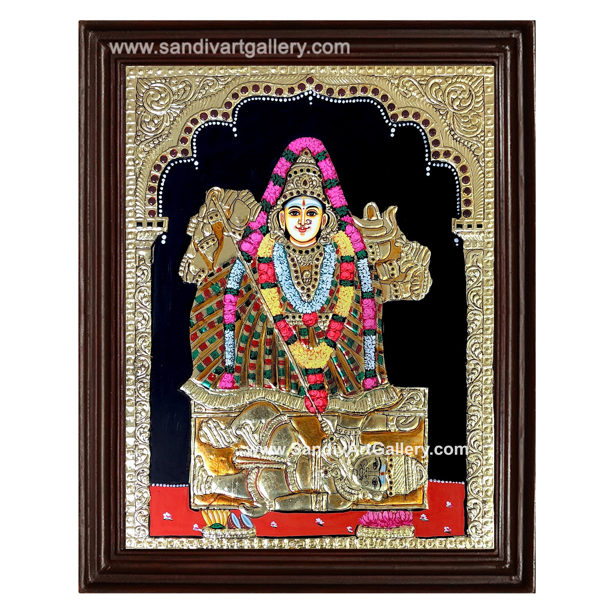 Pongalur Neela Kandiyamman Tanjore Painting