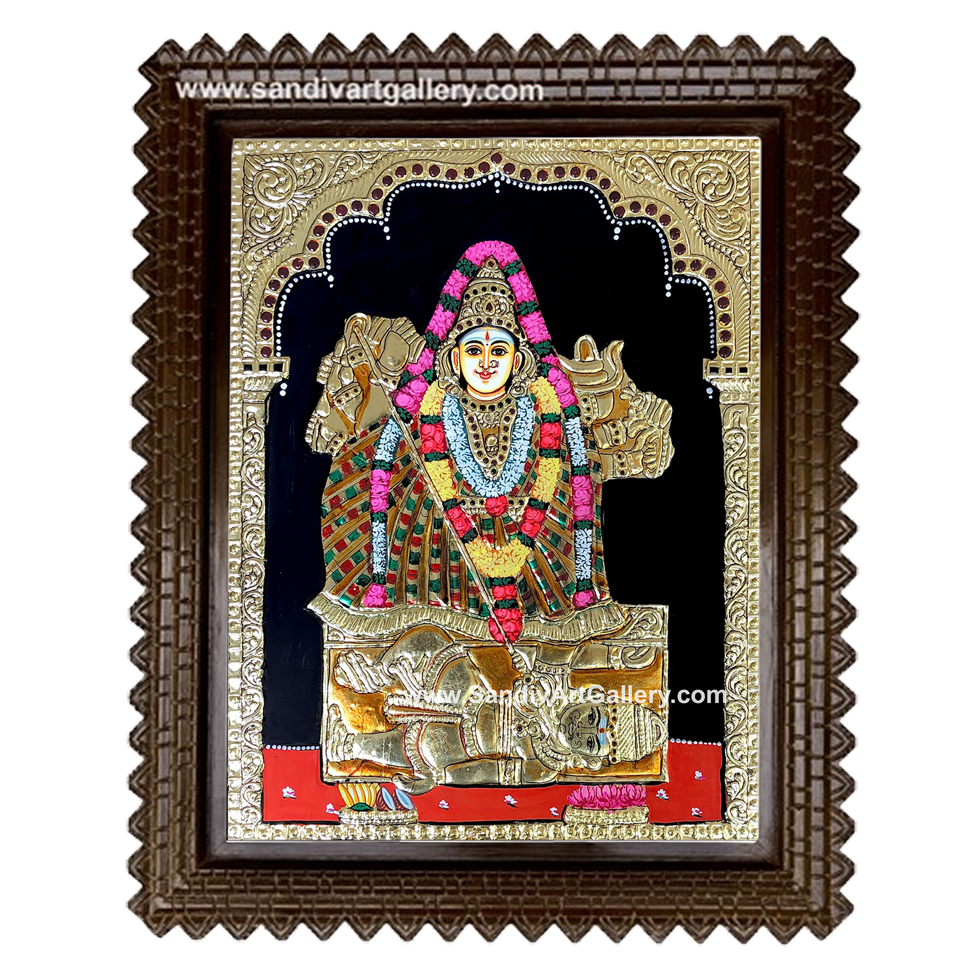 Pongalur Neela Kandiyamman Tanjore Painting