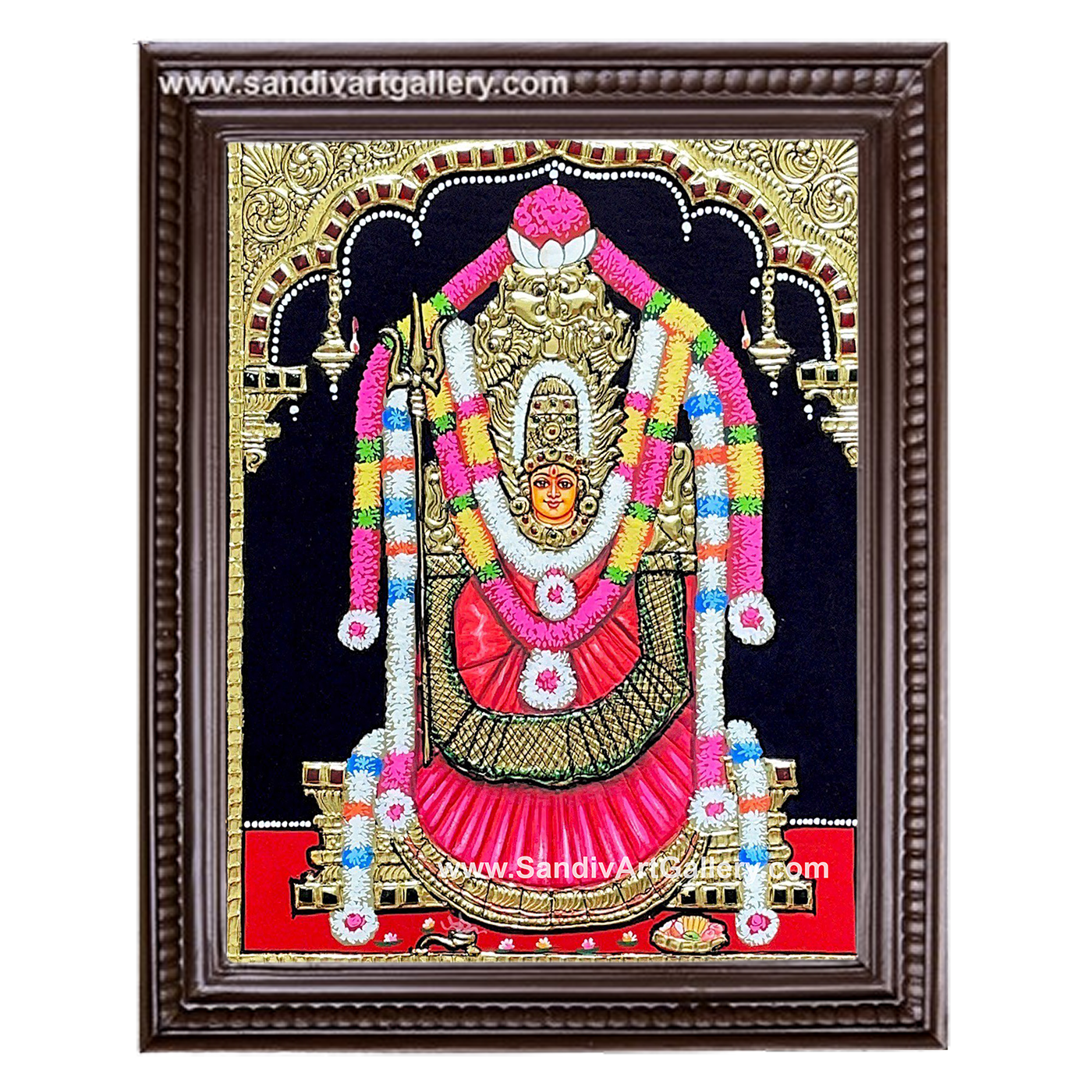 Selvanayaki Amman Tanjore Painting1