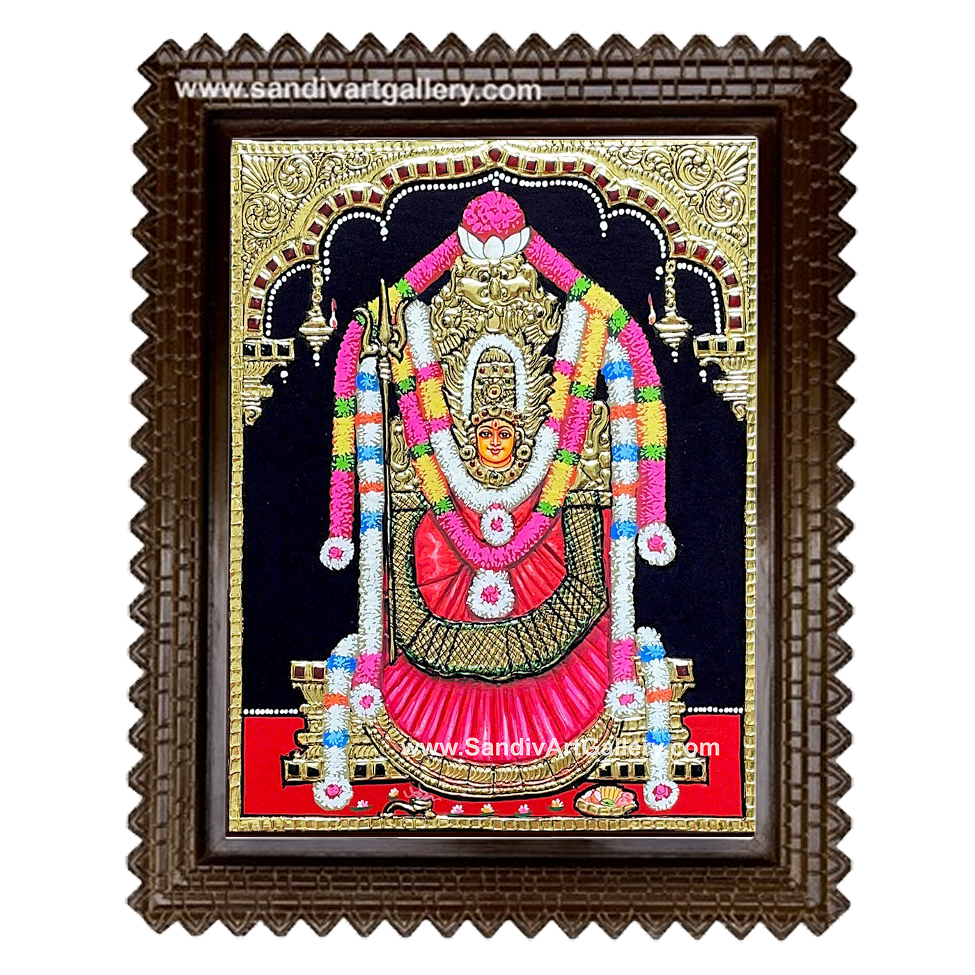 Selvanayaki Amman Tanjore Painting1