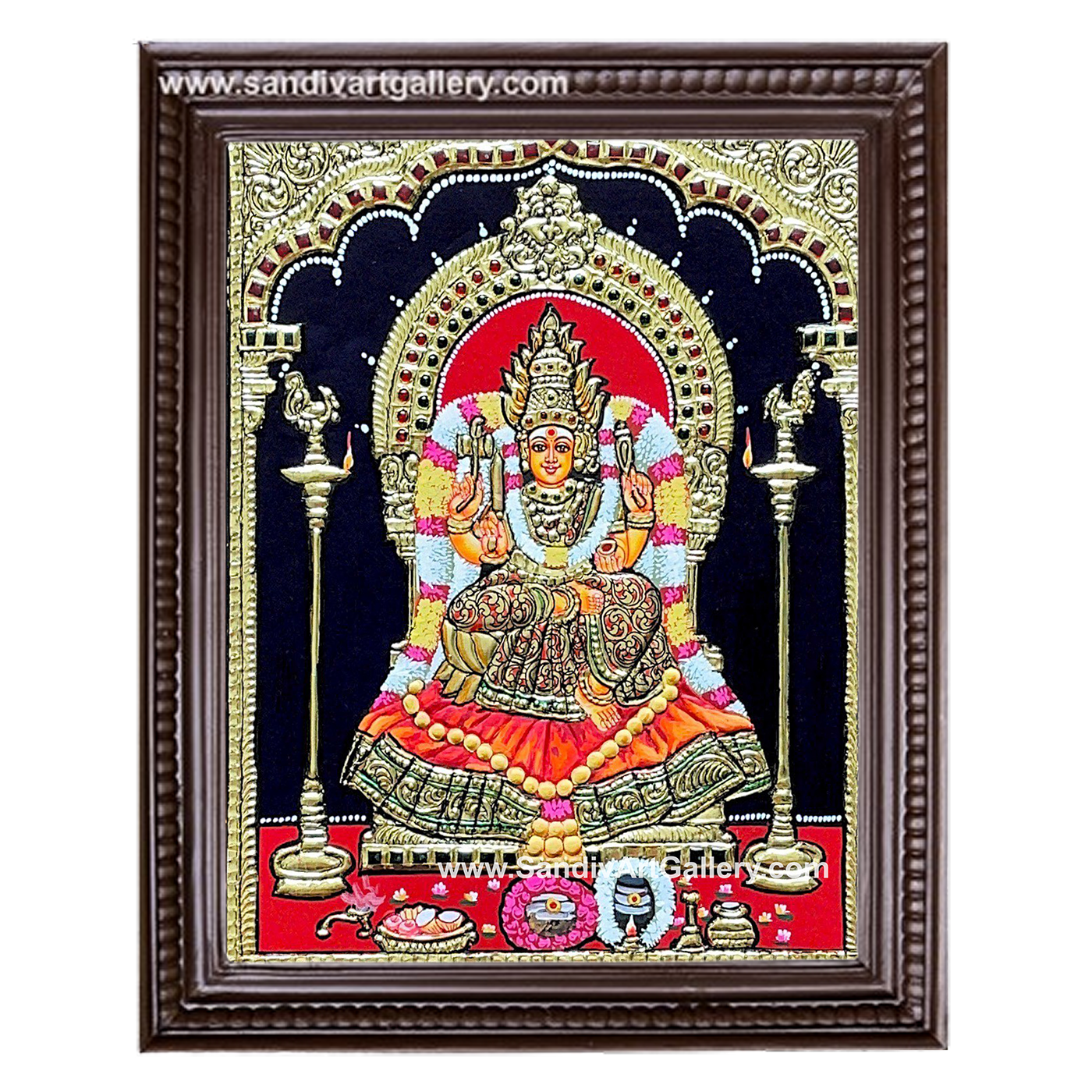 Bannari Amman Tanjore Painting1