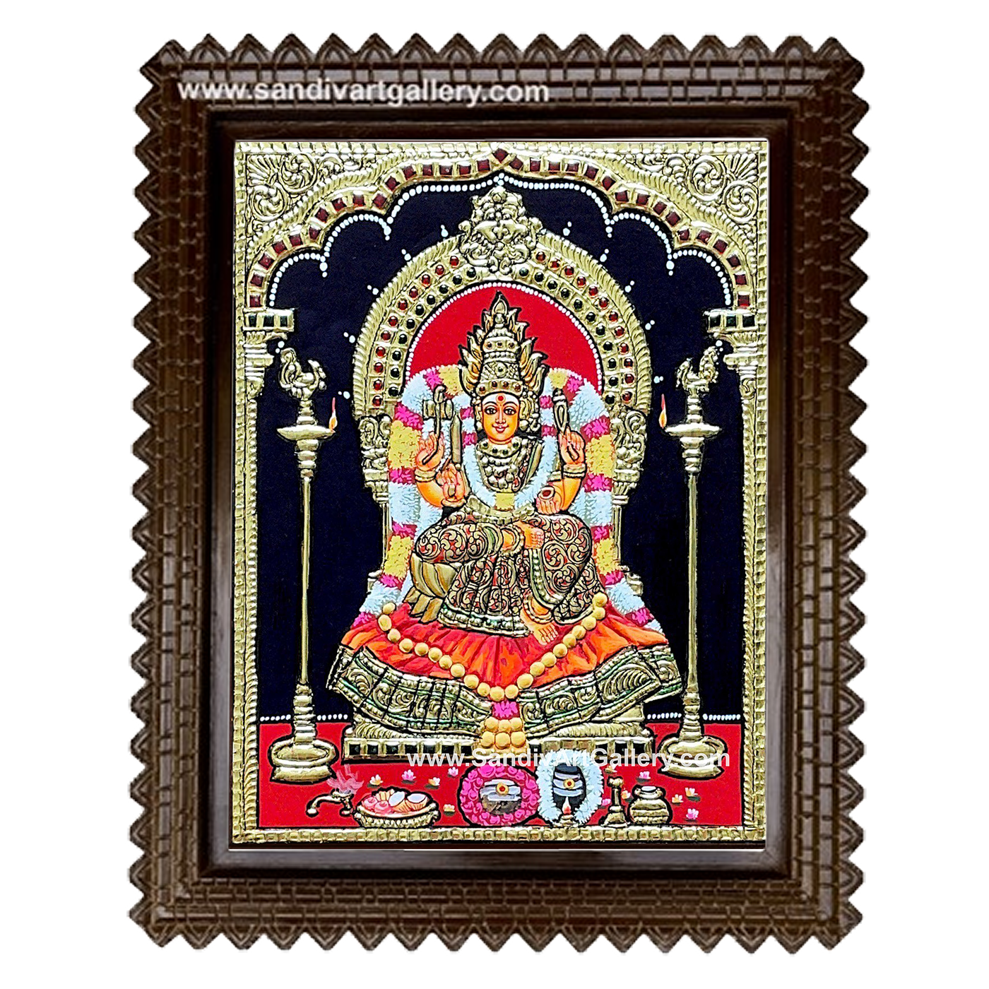 Bannari Amman Tanjore Painting1