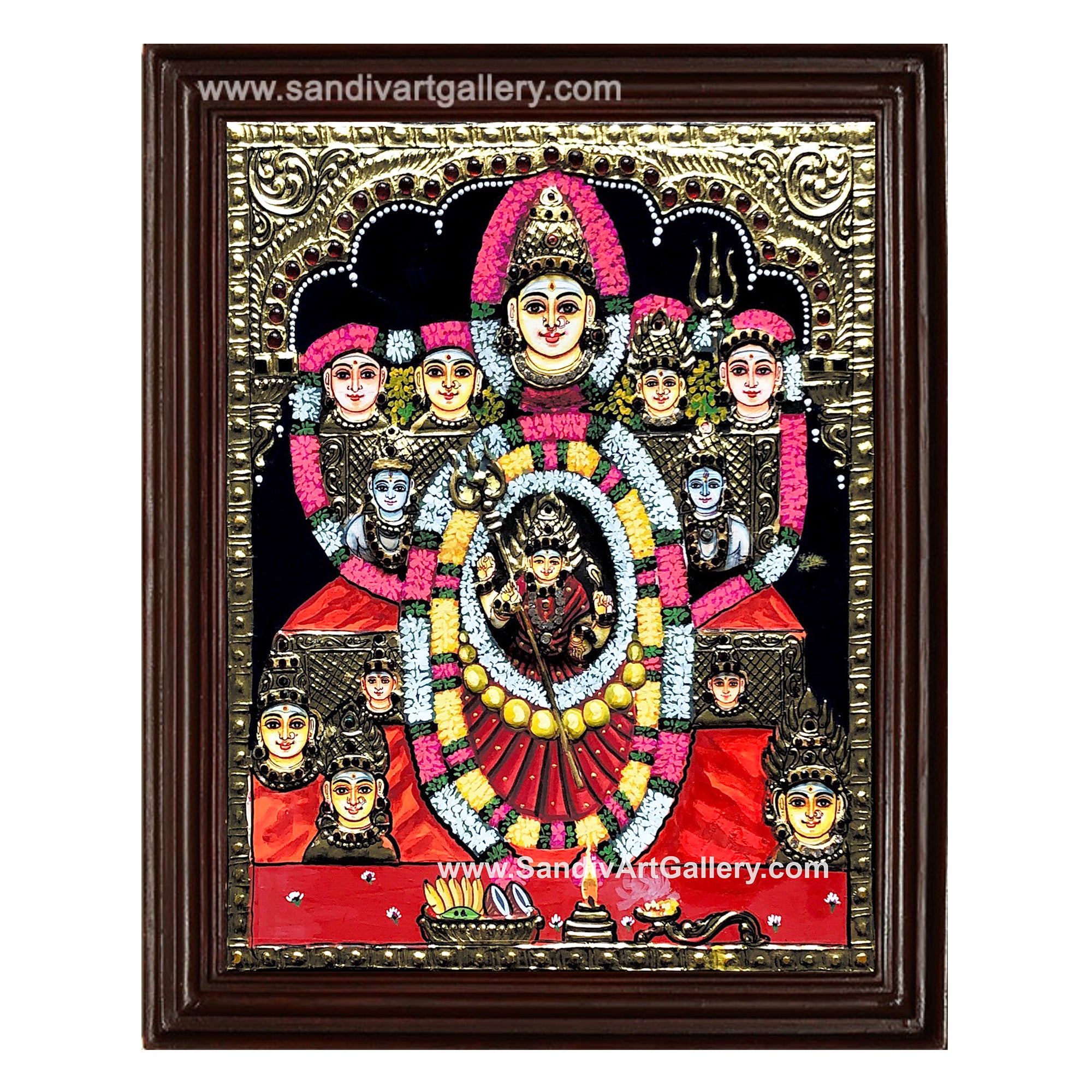 Mari Amman Tanjore Painting