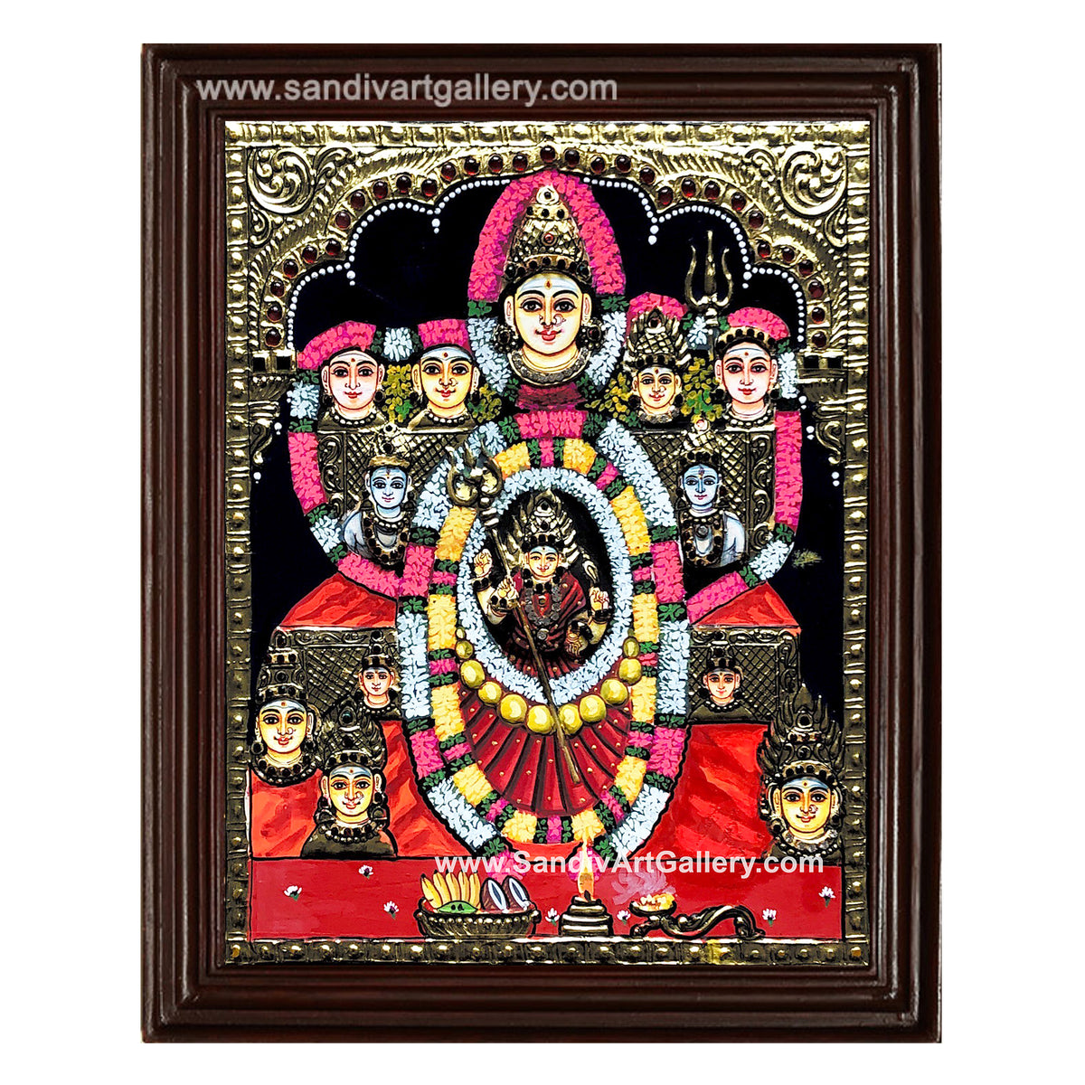 Mari Amman Tanjore Painting