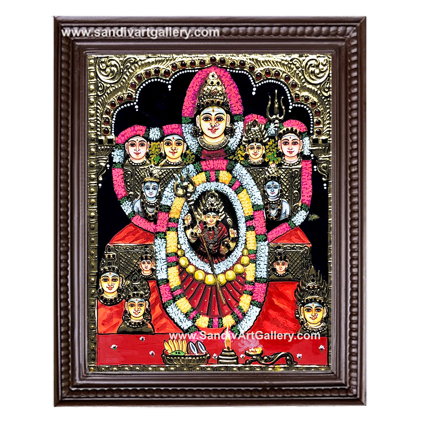Mari Amman Tanjore Painting