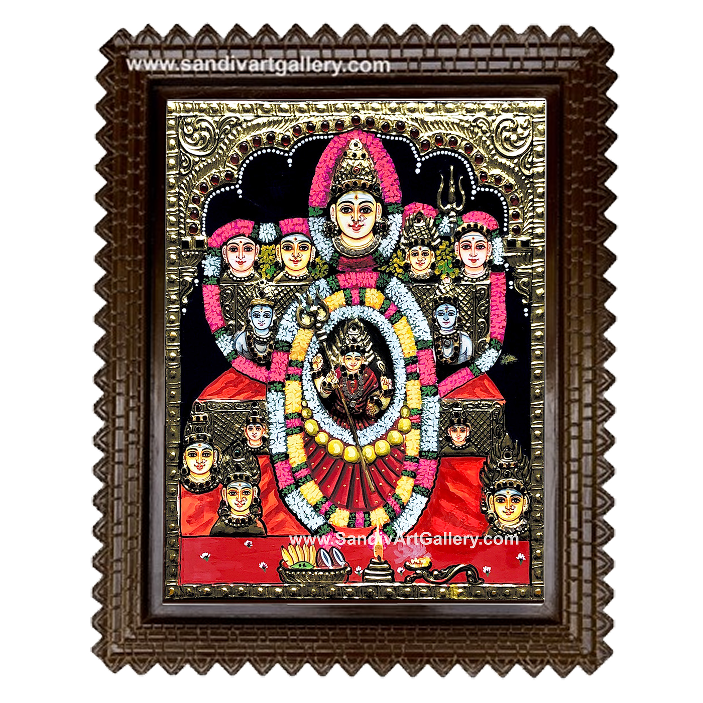 Mari Amman Tanjore Painting