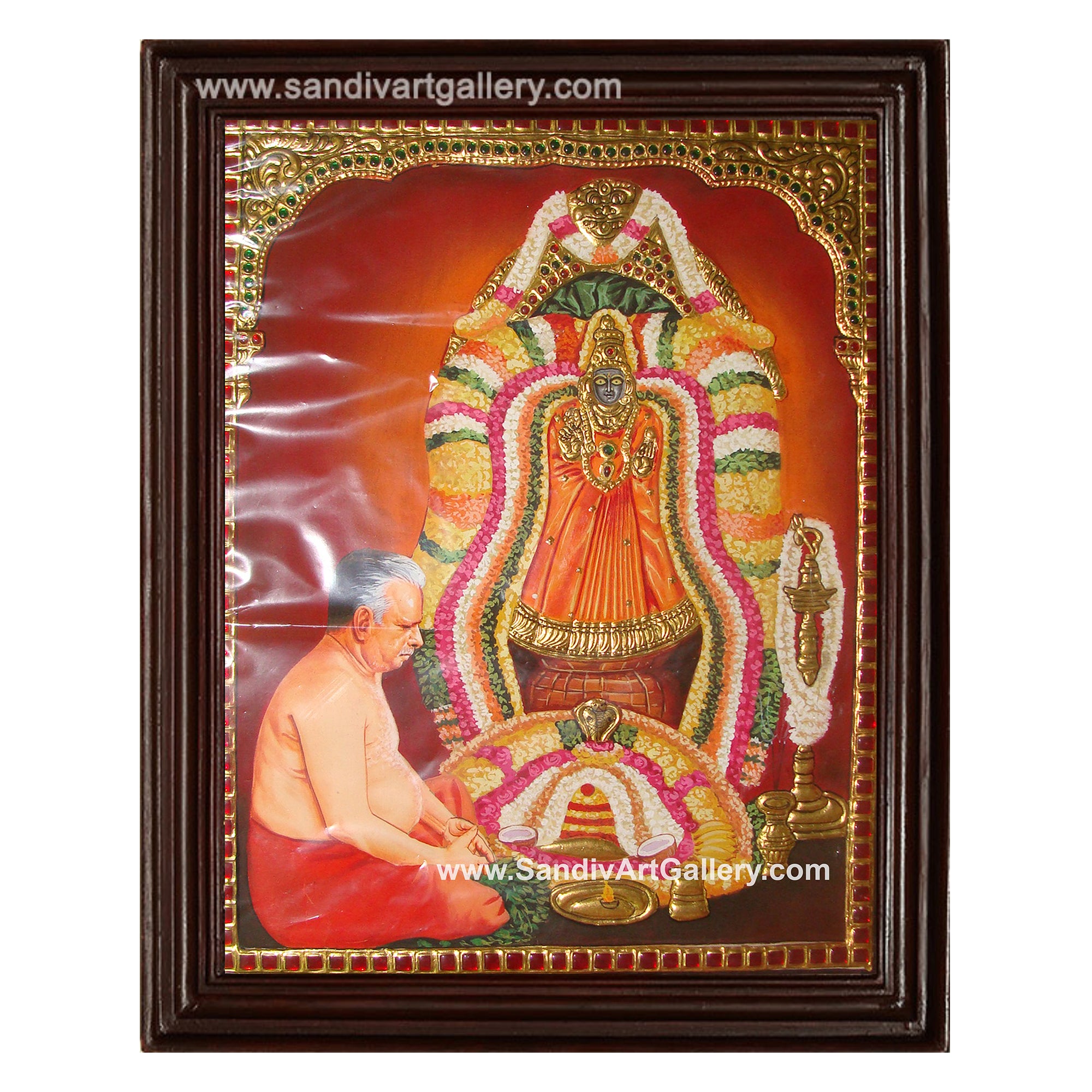 Melmaruvathur Adhi Parasakthi Tanjore Painting