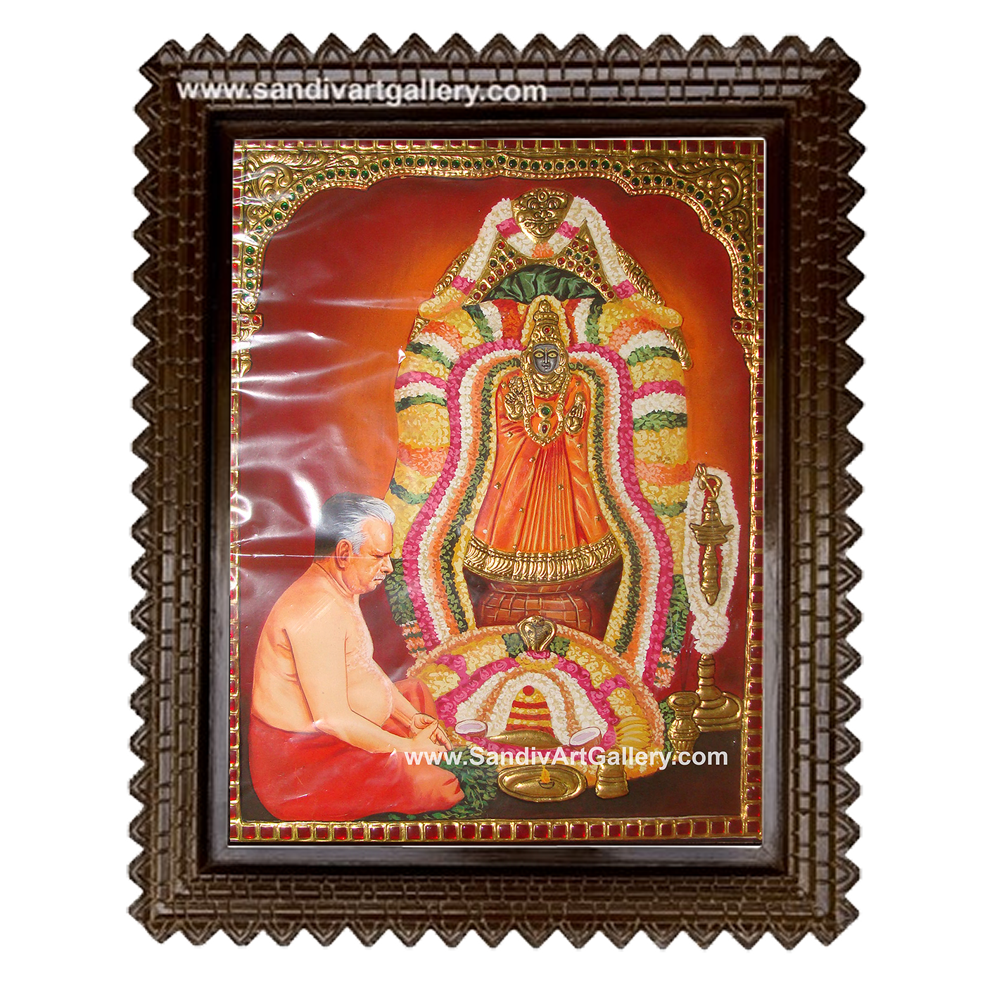 Melmaruvathur Adhi Parasakthi Tanjore Painting