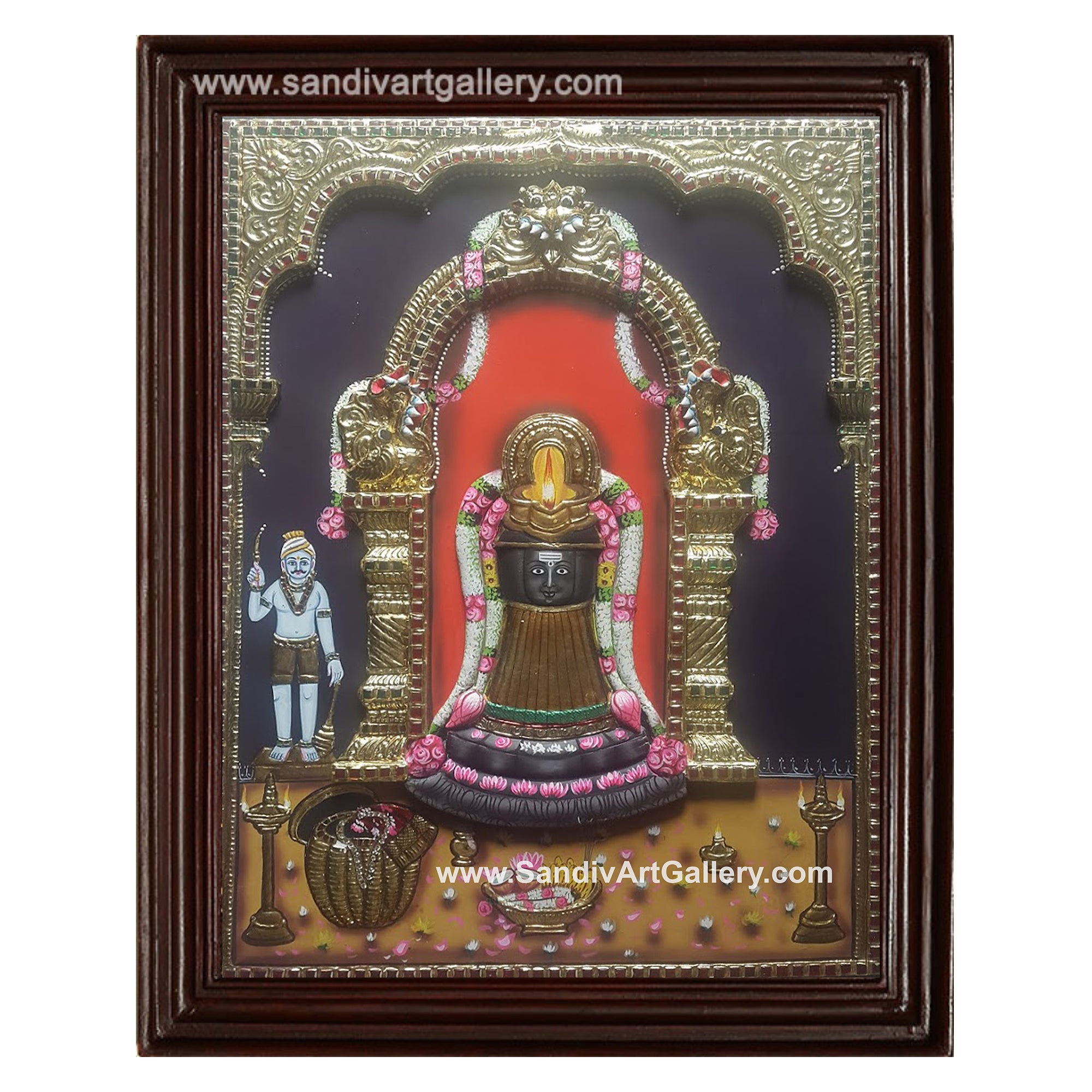 Kuladeivam 3D Embossed Tanjore Painting