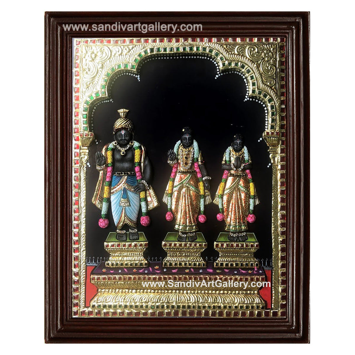 Kuladeivam 3D Embossed Tanjore Painting1