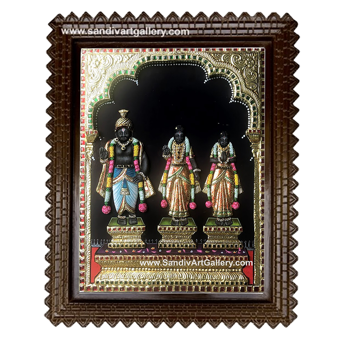 Kuladeivam 3D Embossed Tanjore Painting1