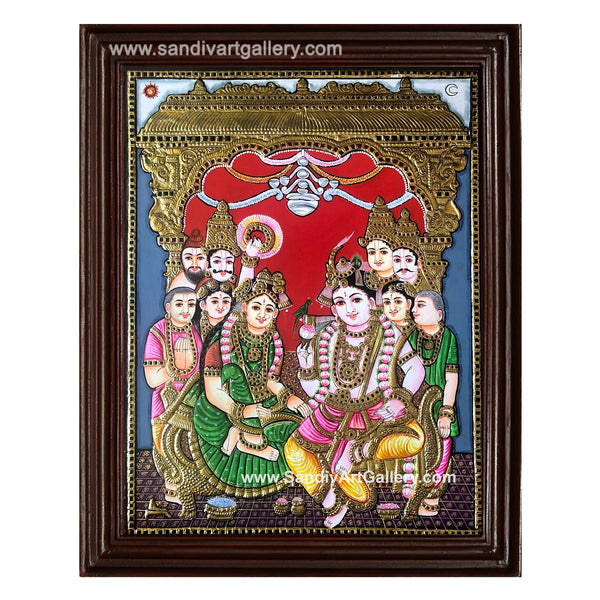 Rukmini Kalyanam Tanjore Painting