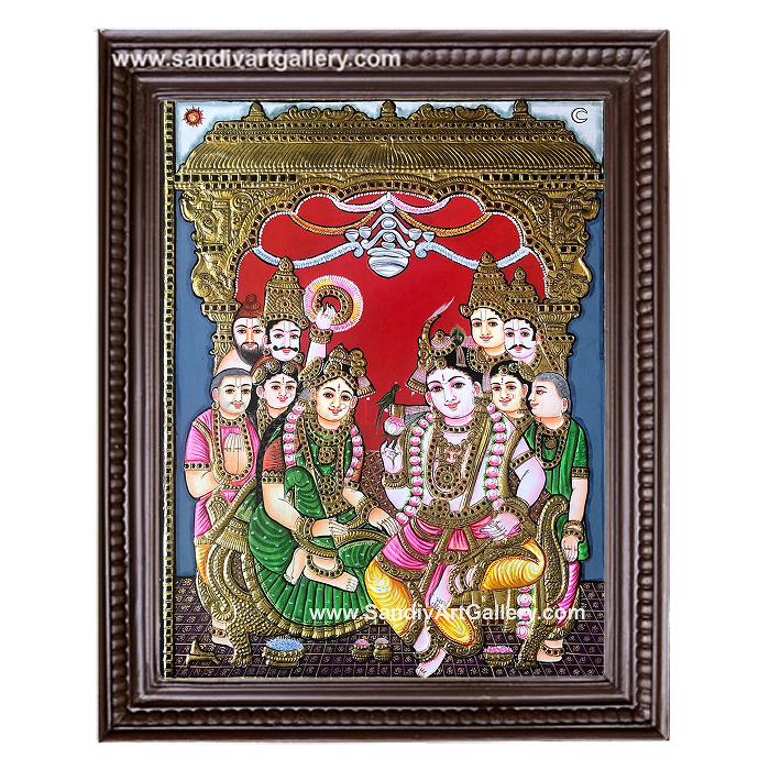 Rukmini Kalyanam Tanjore Painting