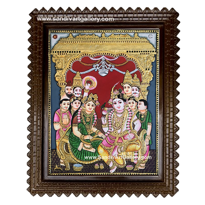Shree Krishna Wedding Tanjore Painting