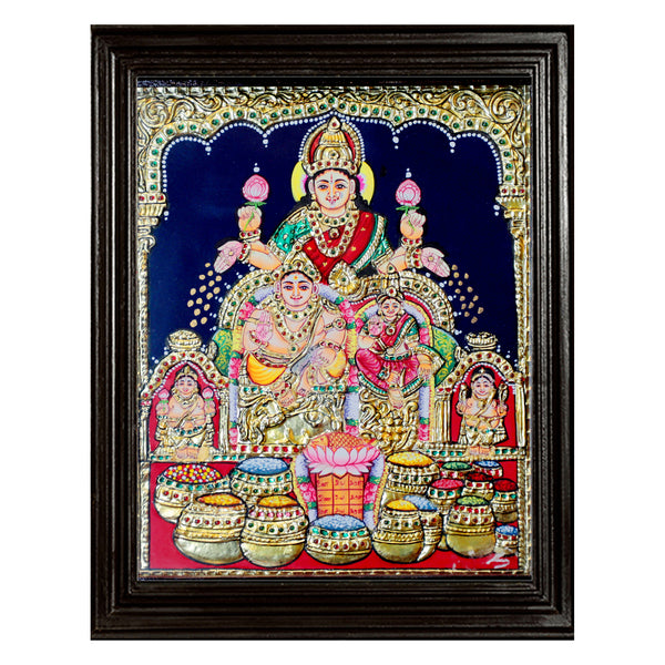 Kubera Lakshmi Tanjore Painting