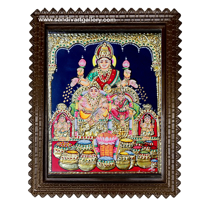 Kubera Lakshmi Tanjore Painting