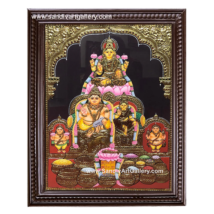 Kuberalakshmi Tanjore Painting1