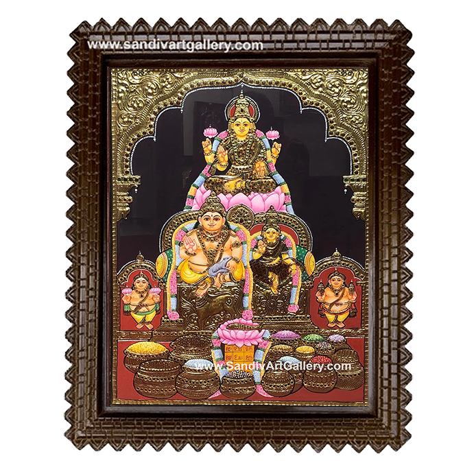 Kuberalakshmi Tanjore Painting1