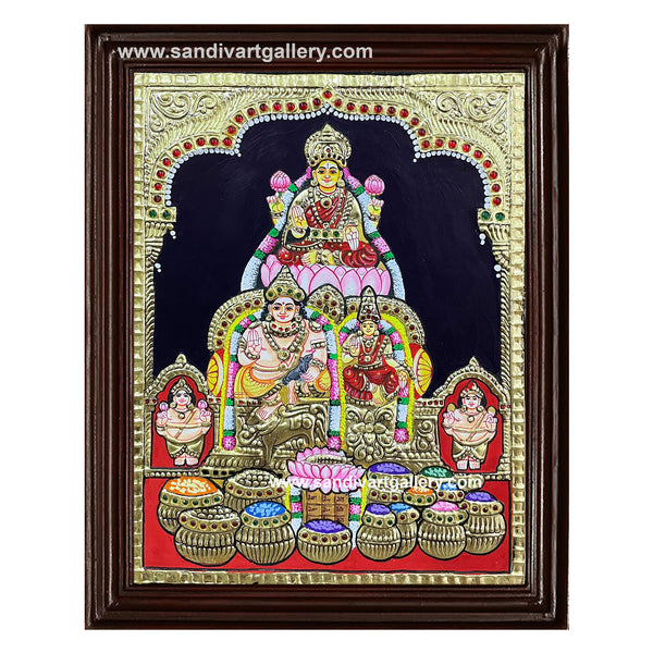 Kubera Lakshmi Tanjore Painting2