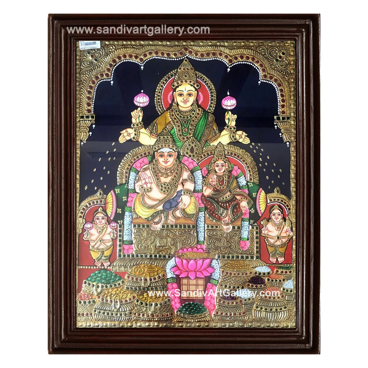 Kubera Lakshmi Tanjore Painting3