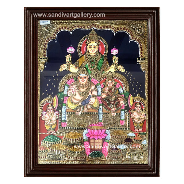 Kubera Lakshmi Tanjore Painting3
