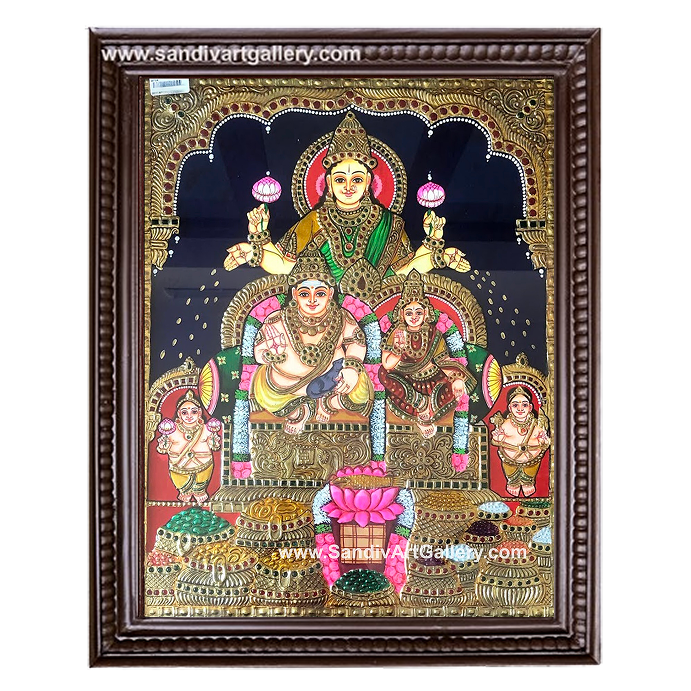 Kubera Lakshmi Tanjore Painting3