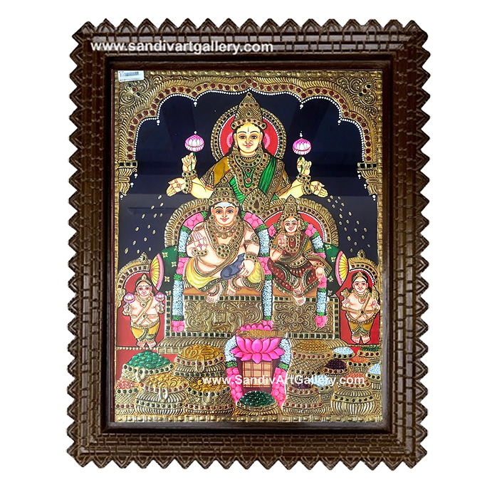 Kubera Lakshmi Tanjore Painting3