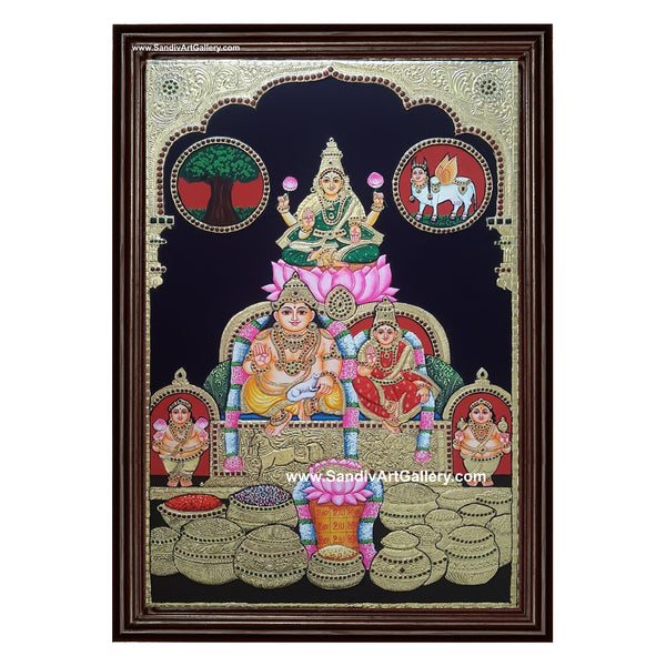 Kuberalakshmi Tanjore Painting4