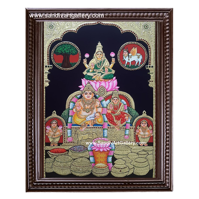 Kuberalakshmi Tanjore Painting4