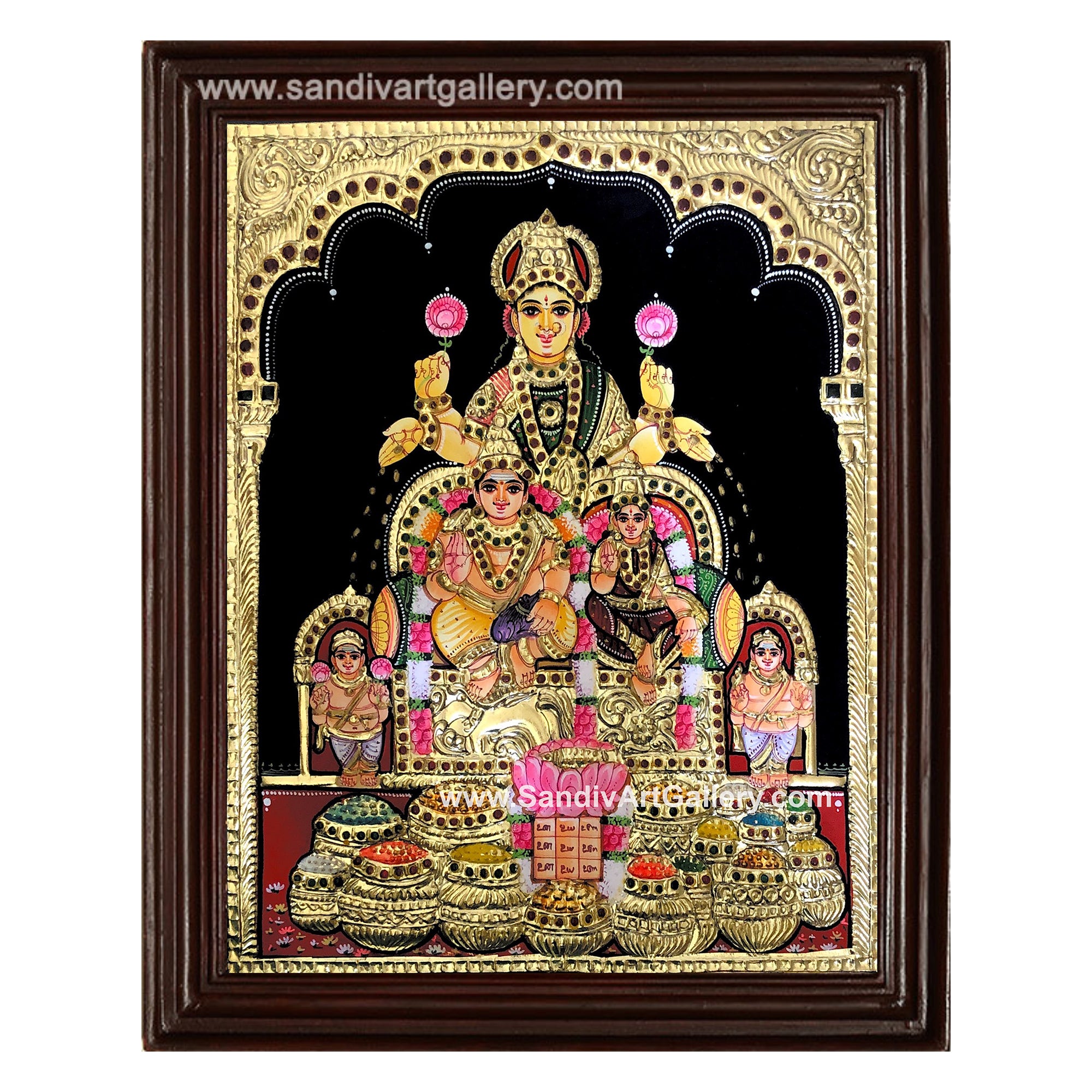 Kubera Lakshmi Tanjore Painting5