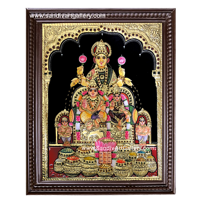 Kubera Lakshmi Tanjore Painting5