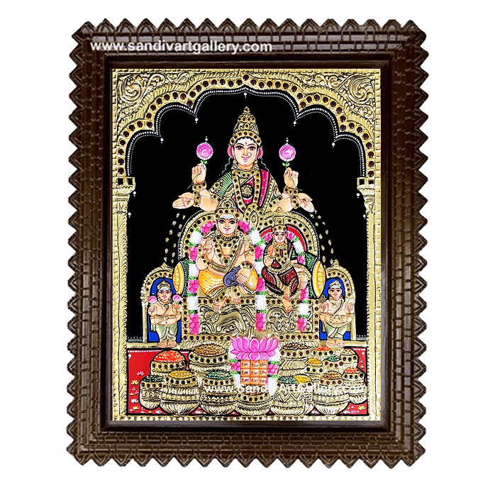 Gubera Lakshmi Tanjore Painting
