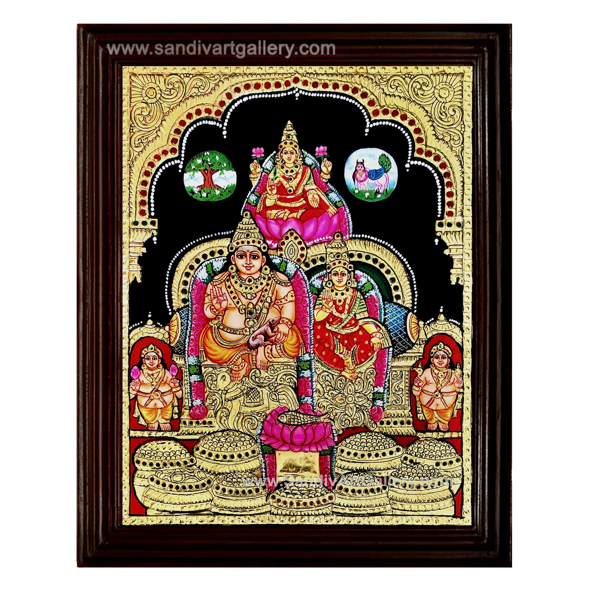 Kubera Lakshmi Tanjore Painting6