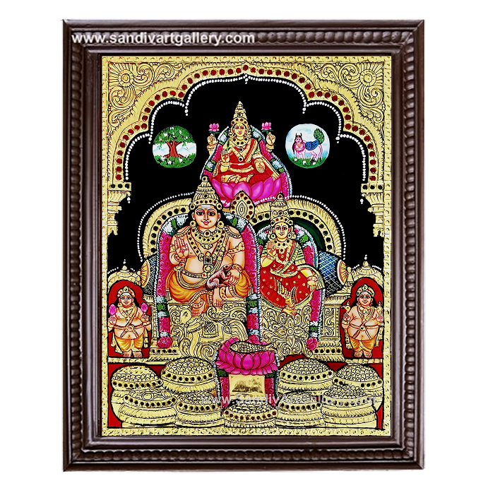 Kubera Lakshmi Tanjore Painting6
