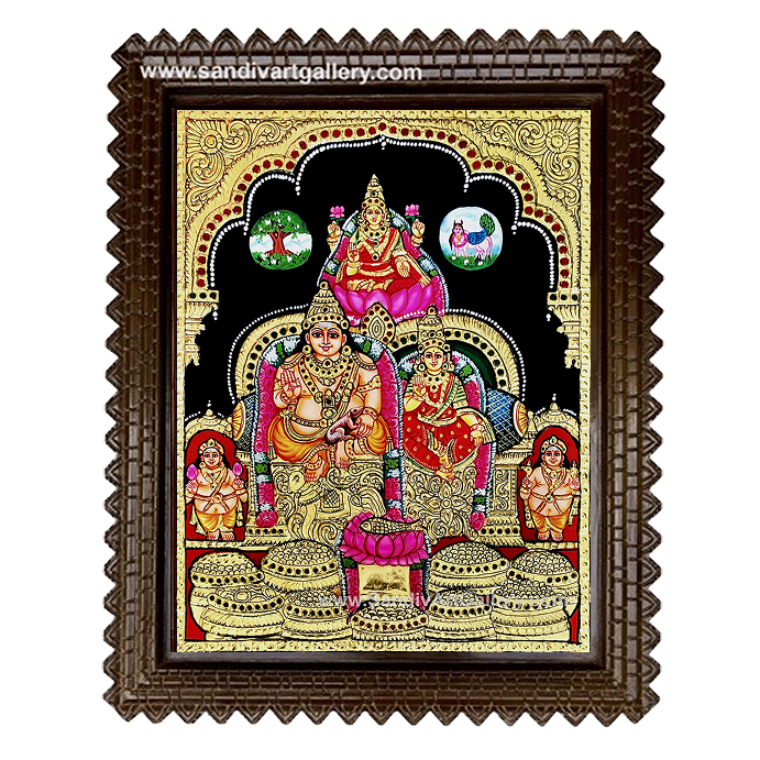 Kubera Lakshmi Tanjore Painting6