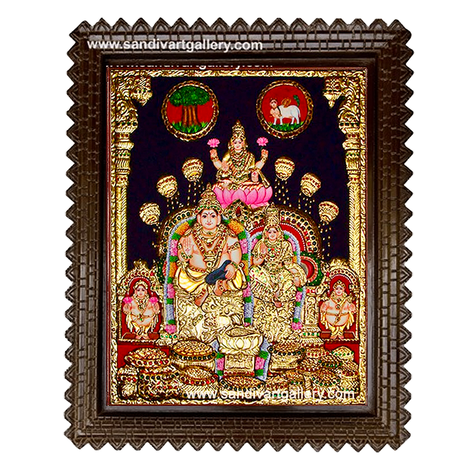 Kuberalakshmi Tanjore Painting