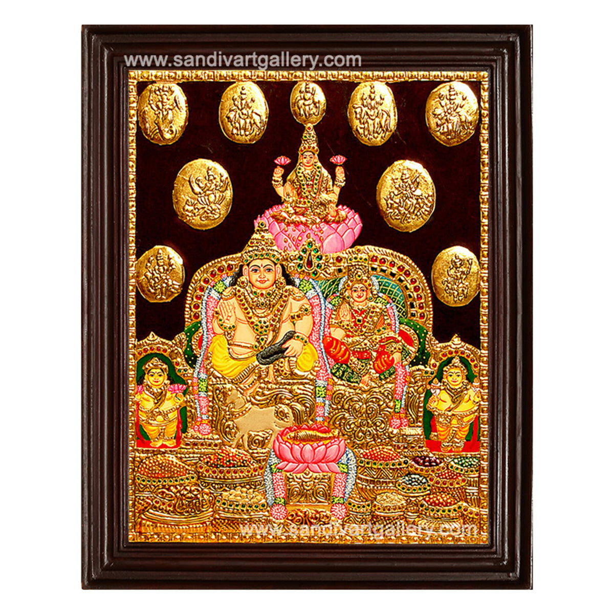 Kubera Lakshmi Tanjore Painting7