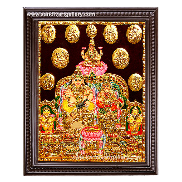 Kubera Lakshmi Tanjore Painting7