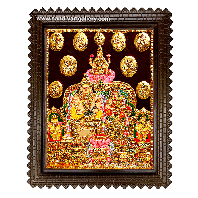 Kubera Lakshmi Tanjore Painting7