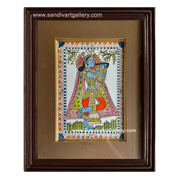 Krishna Madhubani Painting