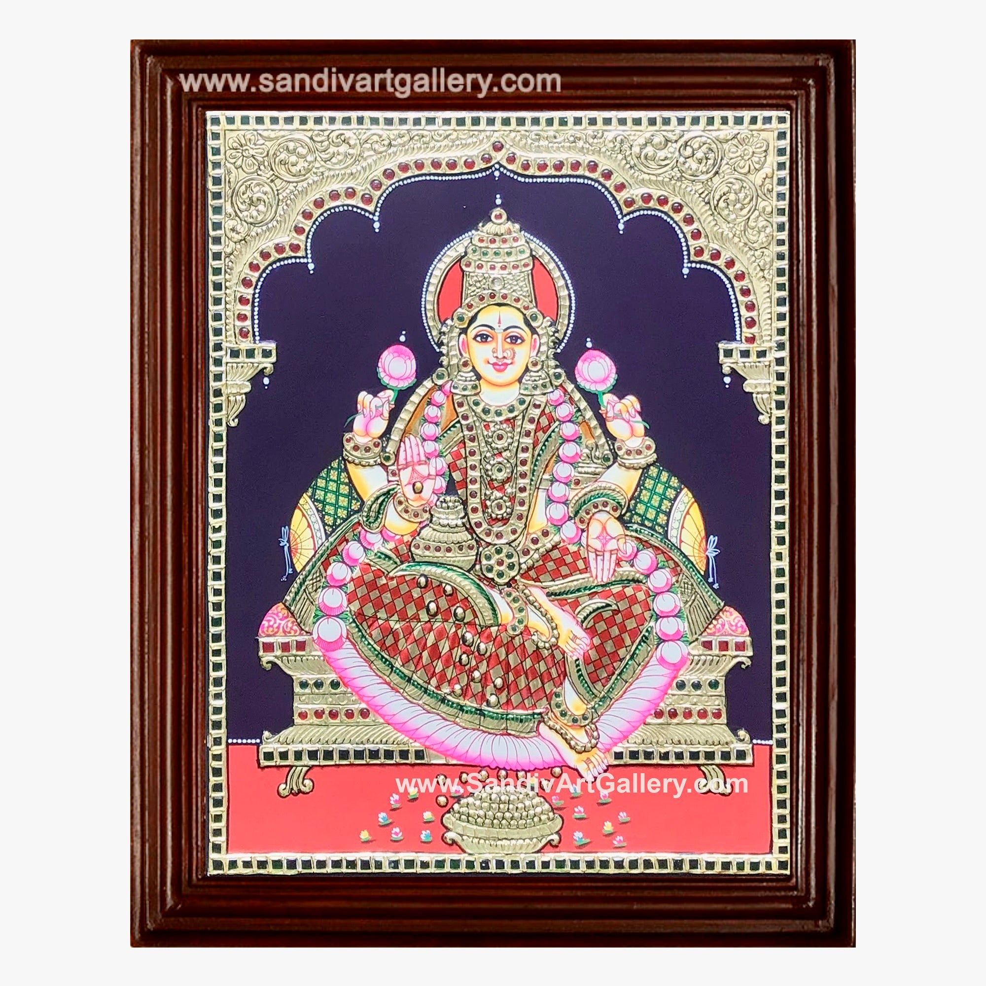 Lakshmi Devi Tanjore Painting