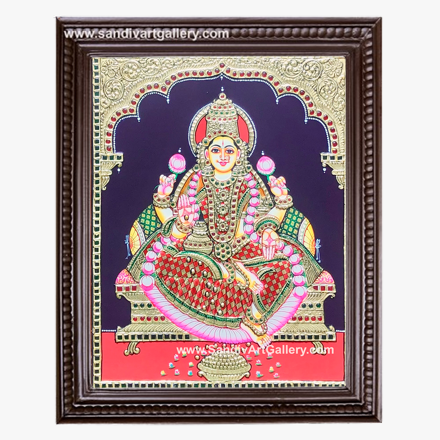 Lakshmi Devi Tanjore Painting