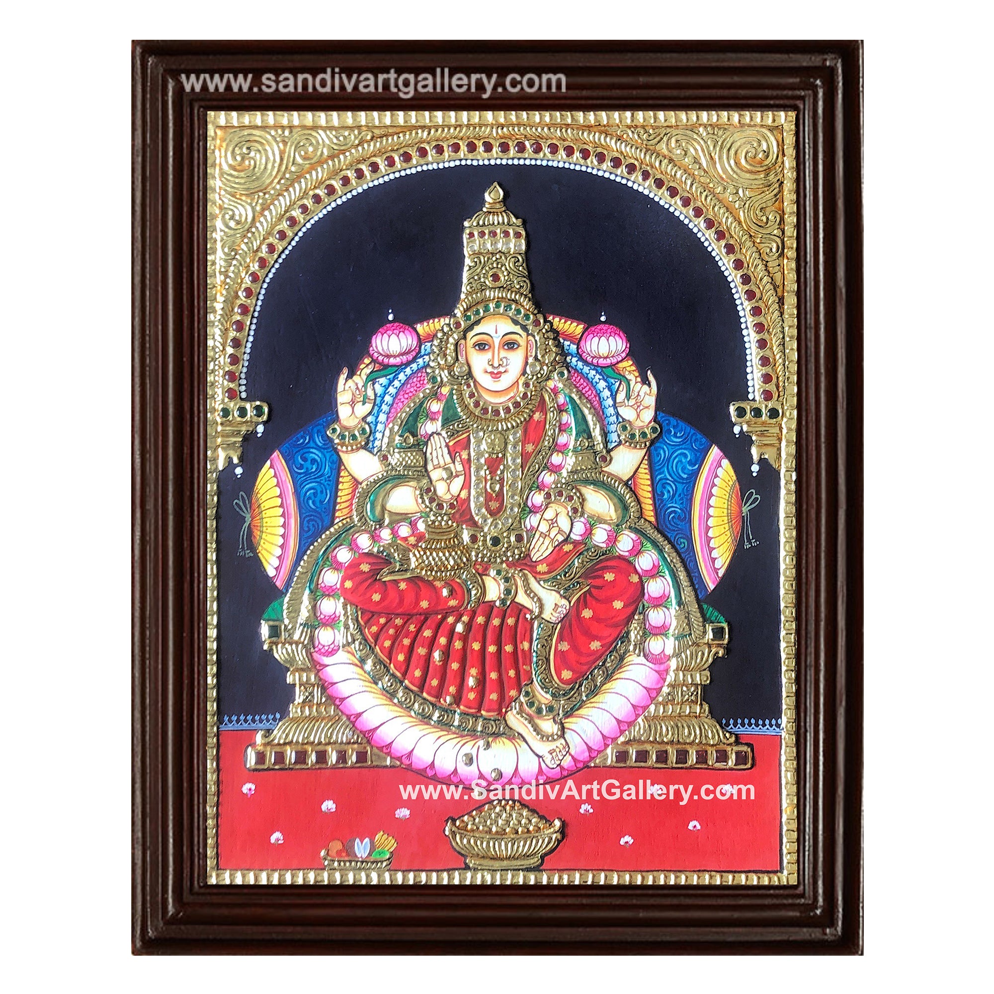 Lakshmi Devi Tanjore Painting1