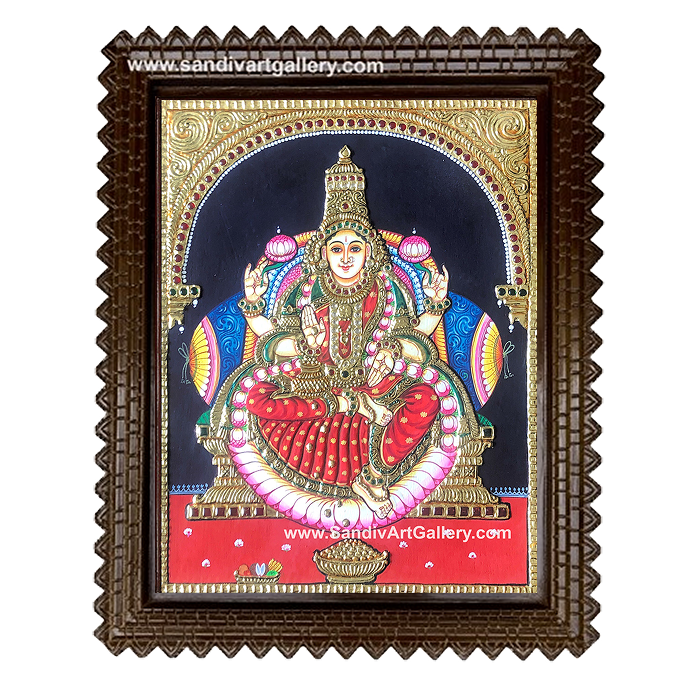 Lakshmi Devi Tanjore Painting1