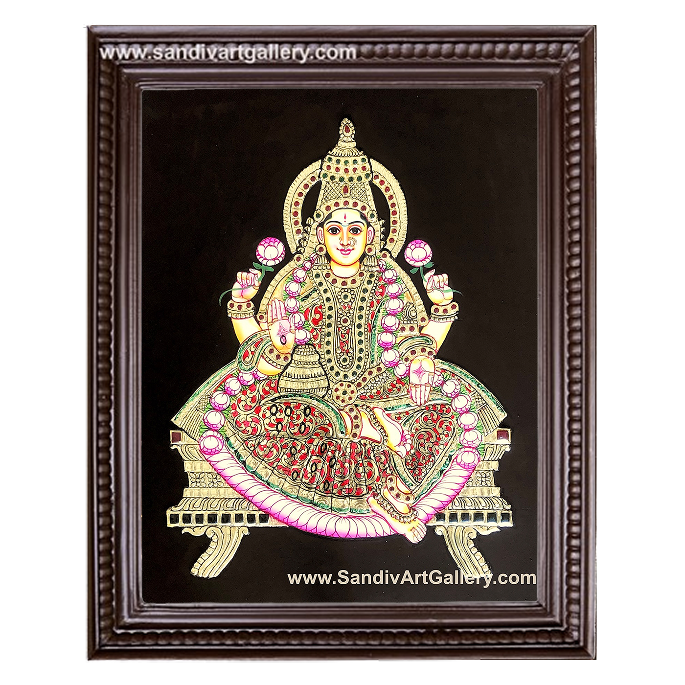 Lakshmi Devi Tanjore Painting2