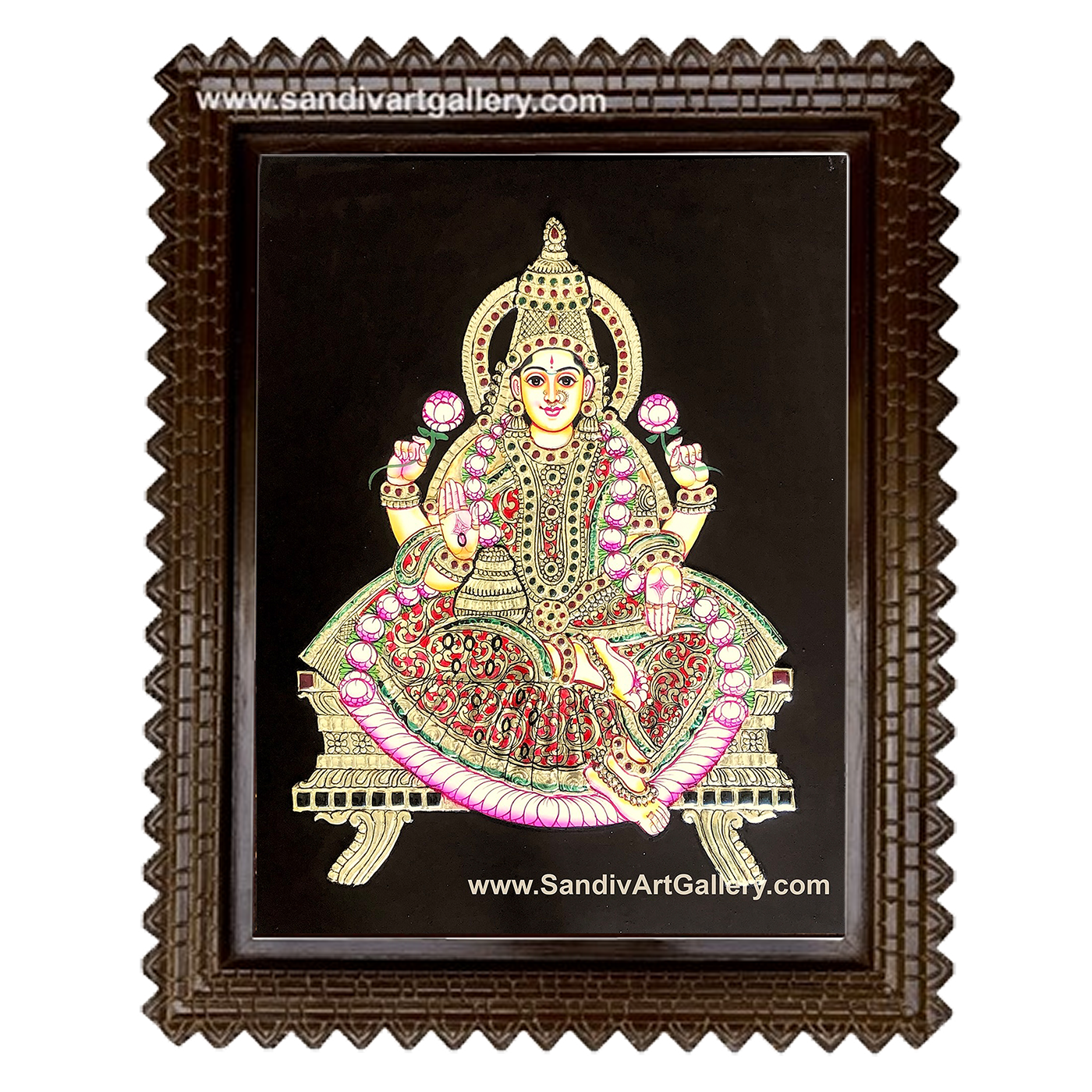 Lakshmi Devi Tanjore Painting2